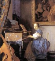 Vermeer, Jan - Lady Seated at a Virginal